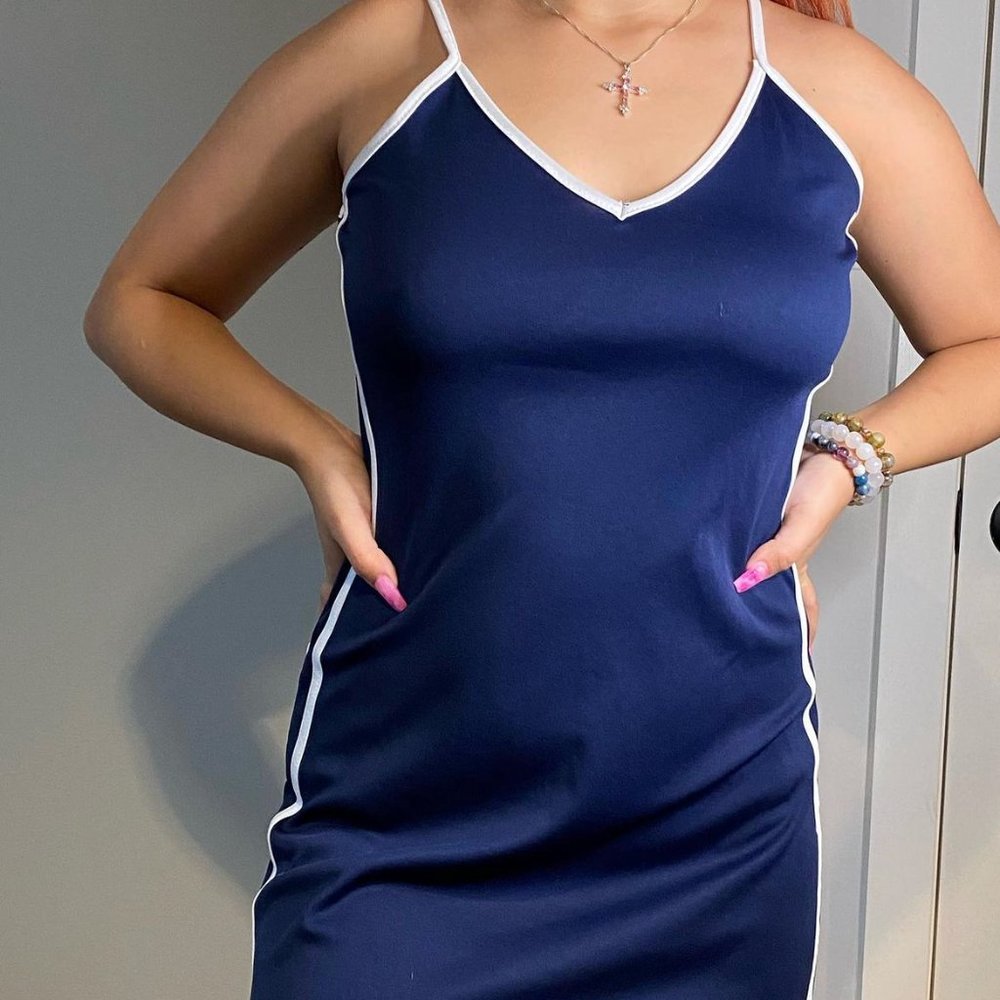 Navy Blue Short Sporty Dress
